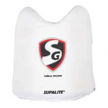  SG Supalite cricket batting chest guard - White